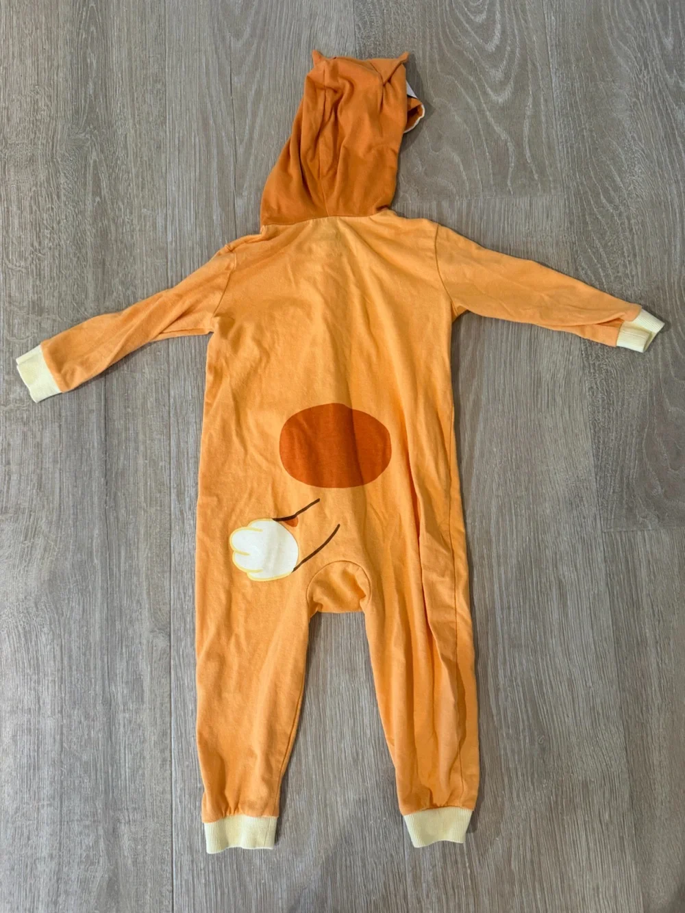 Bingo Orange Heeler Dog Hooded One-Piece Toddler Costume from Disney’s Bluey